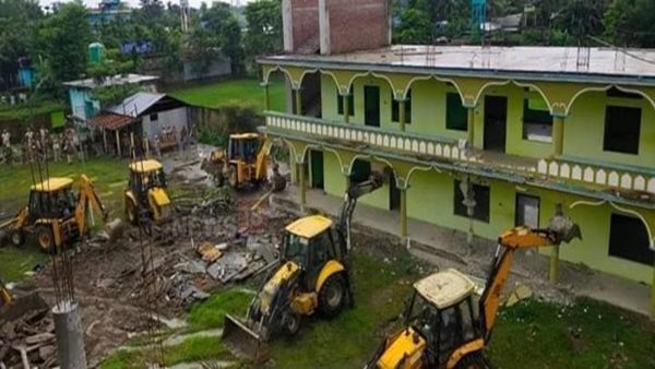 Madrasa in Assam demolished over suspected terror links