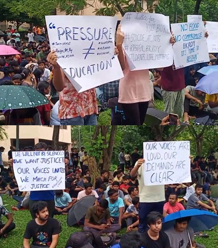NIT Silchar Students on Indefinite Hunger Strike Demanding Resignation of Director & Dean
