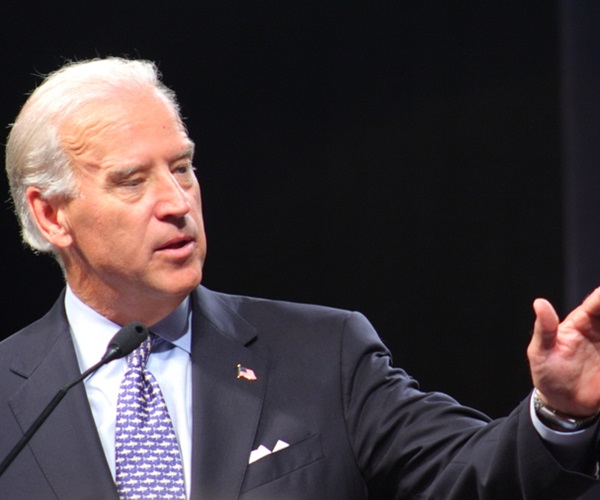 Democratic Vice-Presidental Candidate, Joe Biden, at a Town Hall Meeting.