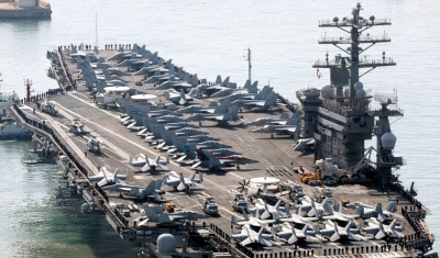 S.Korea, US, Japan Hold Maritime Drills Involving Aircraft Carrier