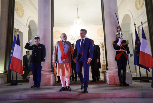 PM Modi Departs for Paris to Co-chair AI Action Summit, Hold Talks with Prez Macron