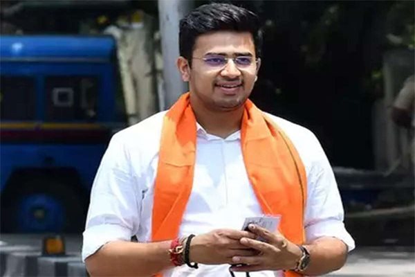 Tejasvi Surya Removes Police Barricades to Enter Osmania Univ