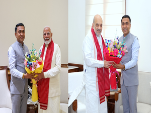 Goa CM Pramod Sawant Meets PM Modi, HM Shah in Delhi