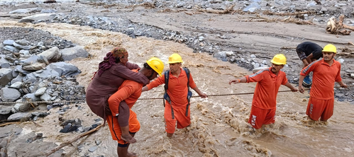 NDRF Rescues 7 People in Sikkim Following Flash Flood-like Situation after Cloudburst