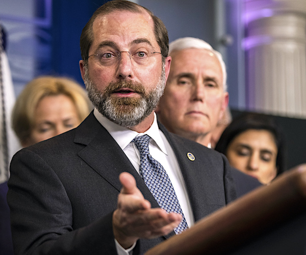 hhs secretary alex azar speaks during a coronavirus task force daily press briefing