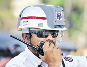 Lucknow Cops Get AC Helmets on Trial Basis