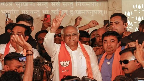 BJP's lotus blooms wide in Gujarat, Congress washed out