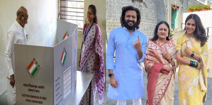 Maha LS Polls: Sharad Pawar, Chhatrapatis, Riteish-Genelia Deshmukh Vote