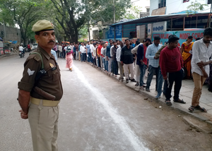 Voting Begins on Brisk Note in Andhra for Assembly & LS Polls