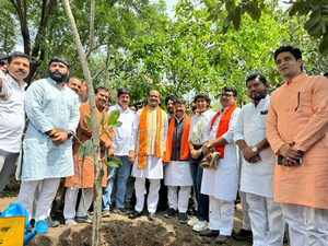 Lok Sabha Speaker Om Birla Joins Plantation Drive in Indore 