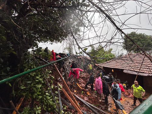 Four Killed in Raigad Hillslide, More Trapped