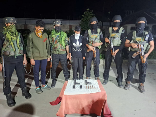 Two LeT Terrorist Associates Arrested in J&K'S Baramulla