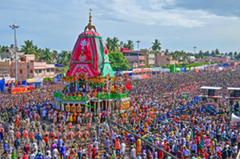 Religious Fervour Grips Puri as Grand Chariot Festival of Holy Siblings Begins