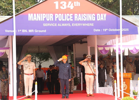 Guv Bhalla Lauds Manipur Police for Success against Extremism, Illegal Poppy Cultivation