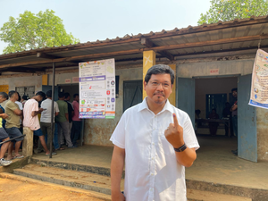 Meghalaya CM Conrad Sangma, Agatha Sangma Cast Vote; Appreciate Good Turnout in Morning