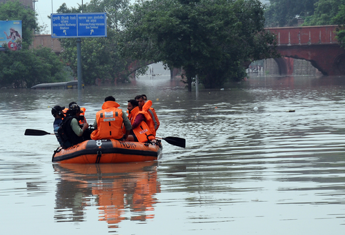 Rescue, Relief Operation Intensified in Andhra Pradesh's Flood-hit Vijayawada