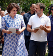 Rahul, Priyanka Booked for Forcibly Entering Akashvani Bhawan
