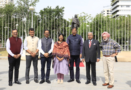 Kanimozhi-led Delegation Begins Visit in Spain, Pays Tribute to Mahatma Gandhi's Statue