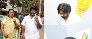 Pawan Kalyan, Balakrishna Cast Votes in Andhra Pradesh