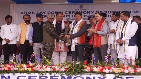 Over 1,100 militants surrender in Assam's Hailakandi district