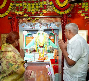 Vice President Jagdeep Dhankhar Offers Prayers at Jaisalmer's Tanot Mata Temple