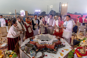 Ahead of BAPS Hindu Temple Inauguration in Abu Dhabi, Vedic Prayers Held for Global Harmony