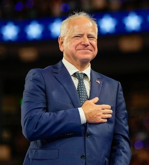 Harris VP Pick Tim Walz Accepts Nomination