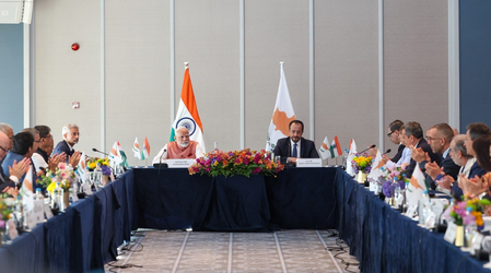 PM Modi, President Christodoulides Attend Business Roundtable Event in Cyprus to Boost Strategic Ties