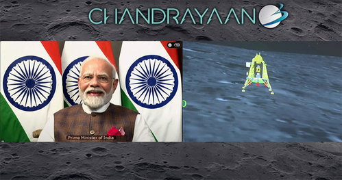 Historic Moment for Us, Says PM Modi as Chandrayaan-3 Lands on Moon