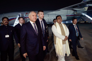 Russian State Duma Chairman Arrives in India to Discuss Bilateral Ties  