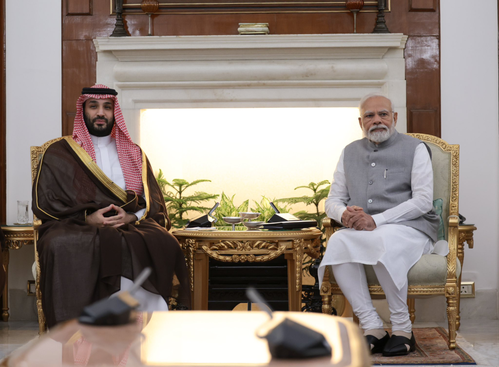 Modi Holds Talks with Saudi Crown Prince, Reviews Wide Range of Bilateral Issues