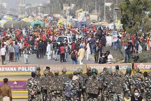 Farmers' Protest Enters 50TH Day amid Biting Cold, Fog