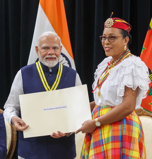 'Dedicate This to 140 Crore Indians', Says PM Modi as Dominica Confers Him with Top Award