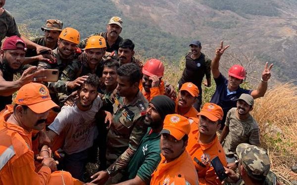 Army rescues trekker trapped in fault line in Kerala