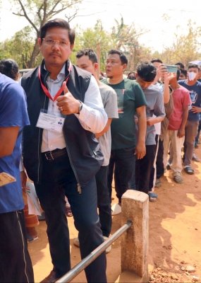 Long Queues at Many Polling Stations in Assam