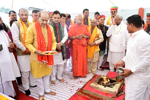 LS Speaker, Rajasthan CM Offer Prayers at Ram Temple in Ayodhya