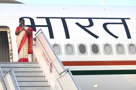 President Droupadi Murmu Departs for Vatican City to Attend State Funeral of Pope Francis