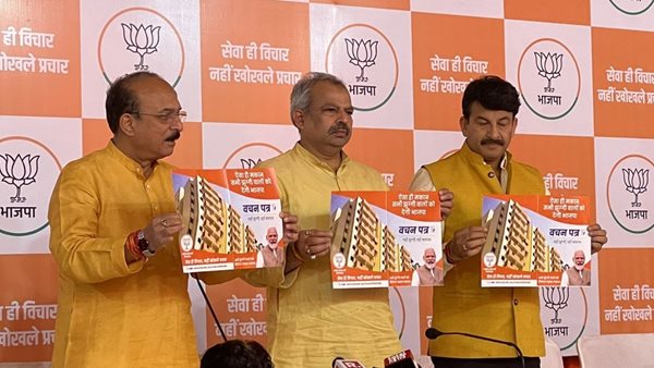 Delhi BJP releases 'Vachan Patra' ahead of MCD polls