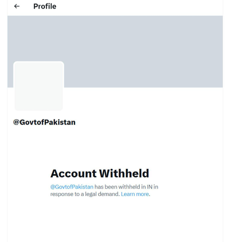 India Withholds Pakistan Govt's Official X Account over Pahalgam Terror Attack