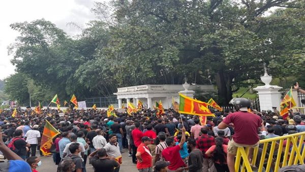 Anti-govt protesters storm Sri Lanka President's house