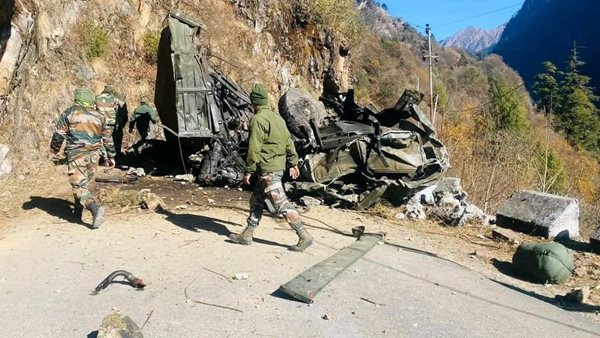 Sixteen Army jawans killed as vehicle falls into gorge in North Sikkim