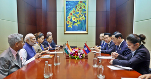 PM Modi Holds Bilateral Talks with Lao PDR Counterpart