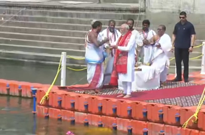 PM Modi Performs Ganga Pujan, Visits Kaal Bhairav Temple in Varanasi