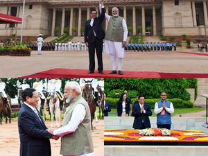 Vietnamese PM Accorded Ceremonial Welcome at Rashtrapati Bhavan