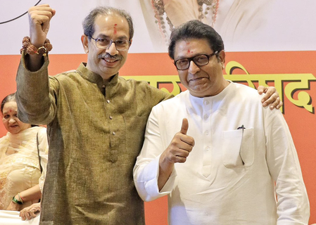 'Our Alliance Is Maharashtra Dharma to Protect State Pride, Marathi Manoos': Uddhav-Raj in Saamana