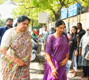 BRS Leaders Meet Kavitha in Tihar Jail