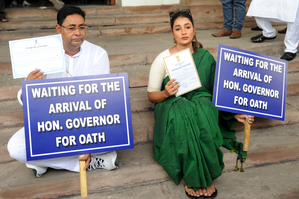 Oath ceremony: Two newly-elected Trinamool MLAs to continue dharna at Bengal Assembly 