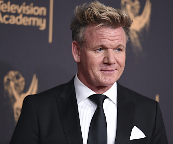 Gordon Ramsey arrives at night one of the Creative Arts Emmy Awards at the Microsoft Theater