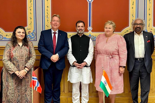 Rahul's Meeting with Ex-Norwegian PM Extremely Significant for India's Development Story.: Congress