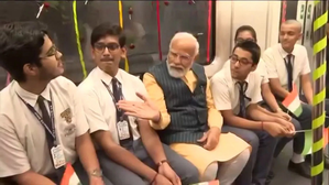 PM Takes Ride on India's First Underwater Metro Line in Kolkata with Schoolchildren